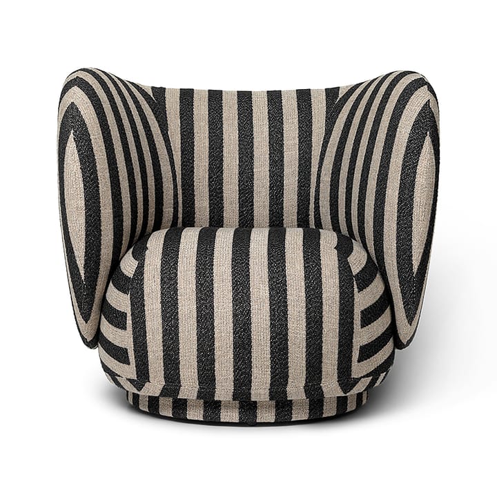 Rico lounge chair fauteuil - Louisiana sand black - Ferm Living
