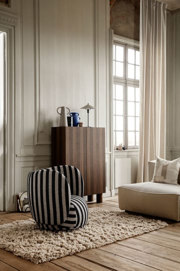 Rico lounge chair fauteuil - Louisiana sand black - Ferm Living