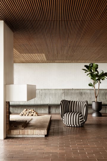 Rico lounge chair fauteuil - Louisiana sand black - Ferm Living