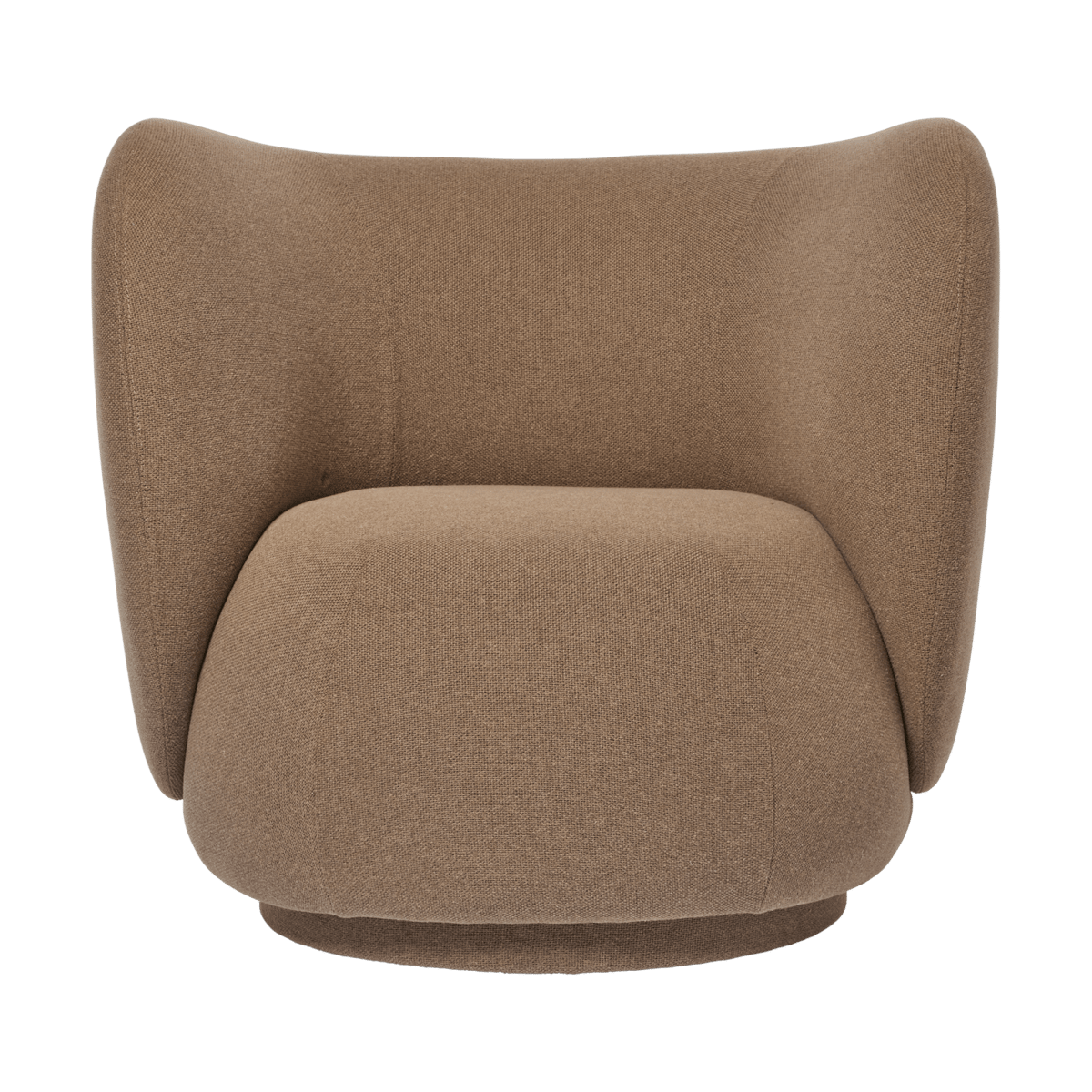 Ferm Living Rico lounge chair fauteuil swivel Autum-0361 Dark Sand