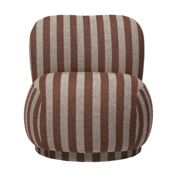 Rico lounge chair piccolo fauteuil - Louisiana, Sand-chocolate - Ferm Living