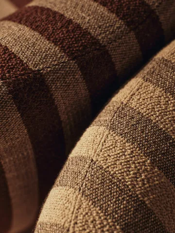 Rico lounge chair piccolo fauteuil - Louisiana, Sand-chocolate - Ferm Living