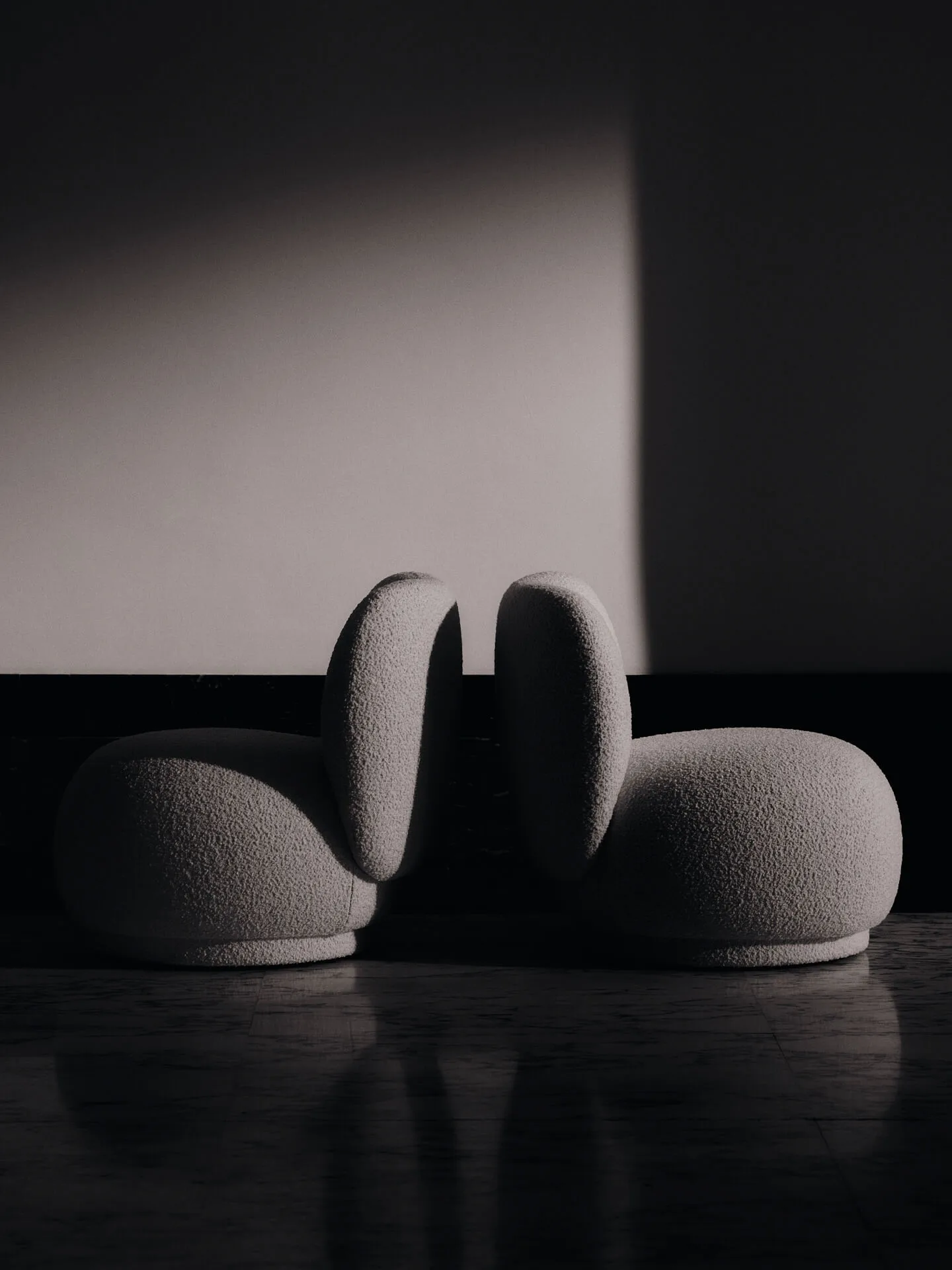 Rico lounge chair piccolo fauteuil, Nordic Bouclé-Off-white Ferm Living