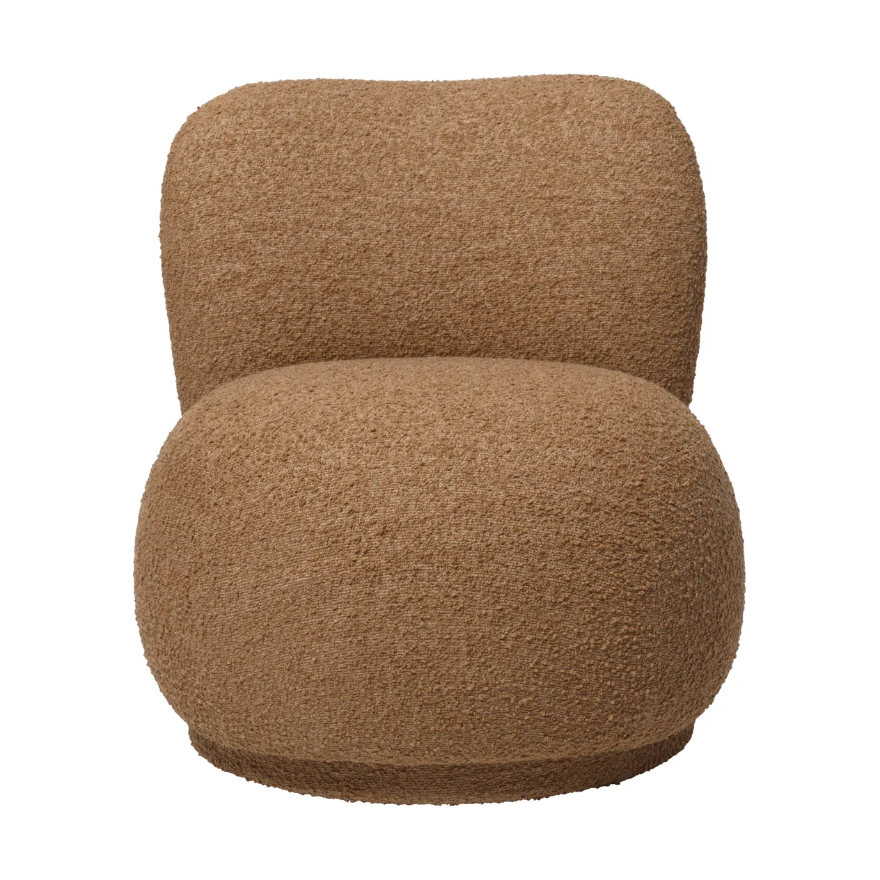 Rico lounge chair raw bouclé piccolo fauteuil, Tan Ferm Living