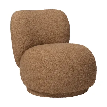 Rico lounge chair raw bouclé piccolo fauteuil - Tan - Ferm Living
