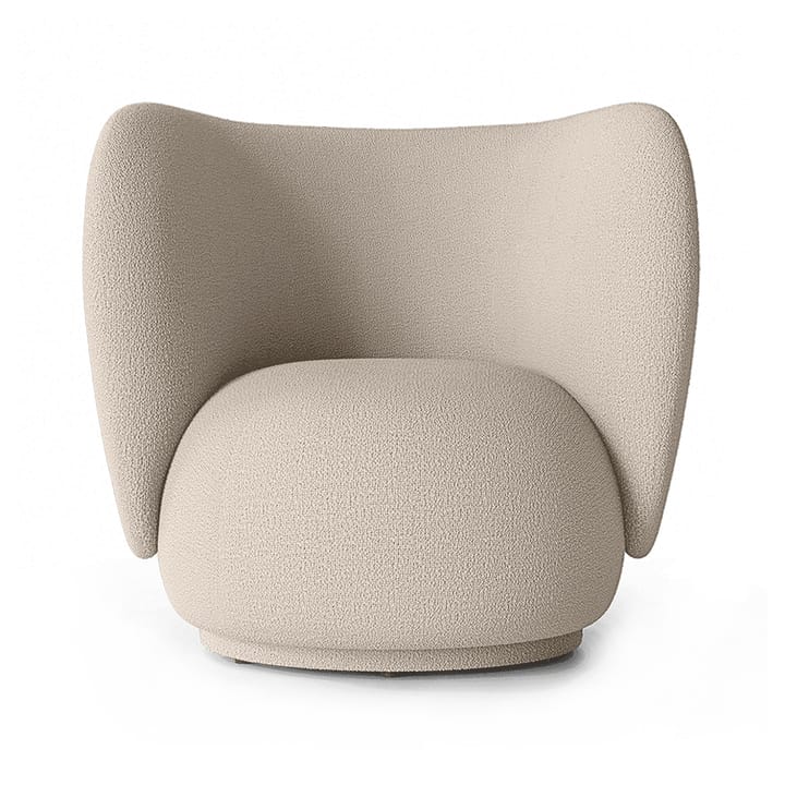 Rico lounge stoel bouclé - Wool bouclé natural - Ferm Living