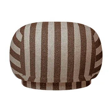 Rico pouf zitpoef - Louisiana, Sand-chocolate - Ferm Living