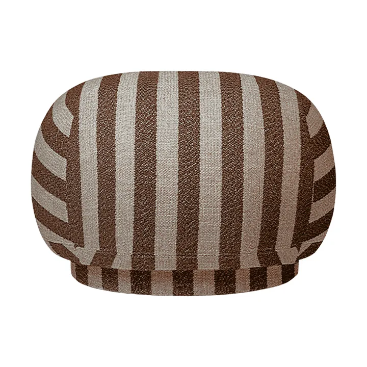Rico pouf zitpoef - Louisiana, Sand-chocolate - Ferm Living