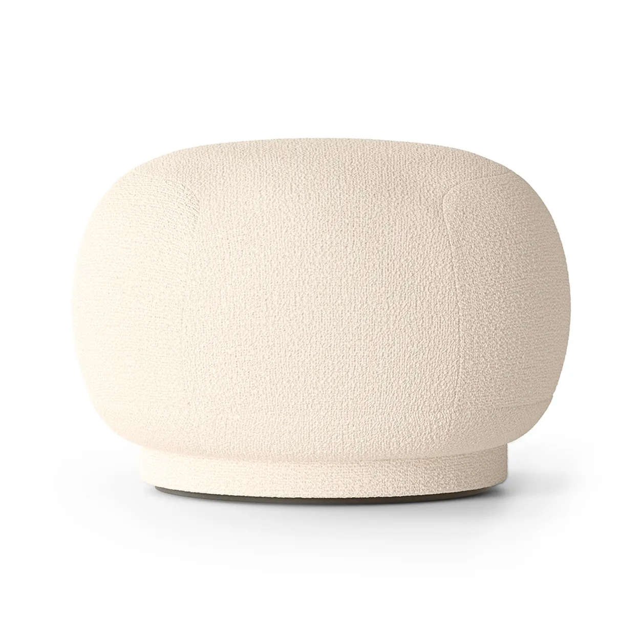 Ferm Living Rico pouf zitpoef Wool bouclé offwhite | Scandinavisch Interieur | Poefs en hockers | Wit