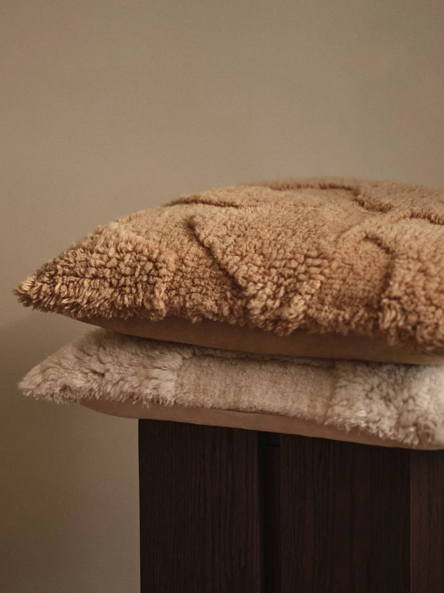 Rime tufted kussen, Off-white, 50x50 cm Ferm Living