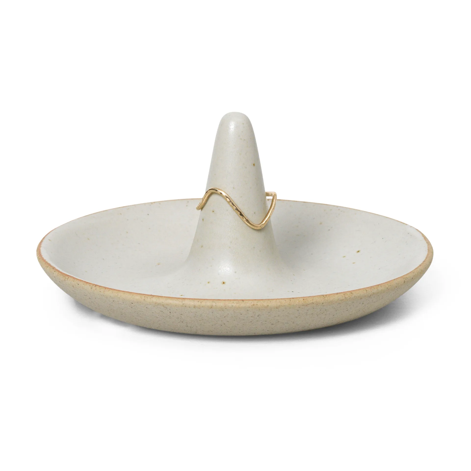 Ring Cone ringenhouder, Off-white speckle Ferm Living