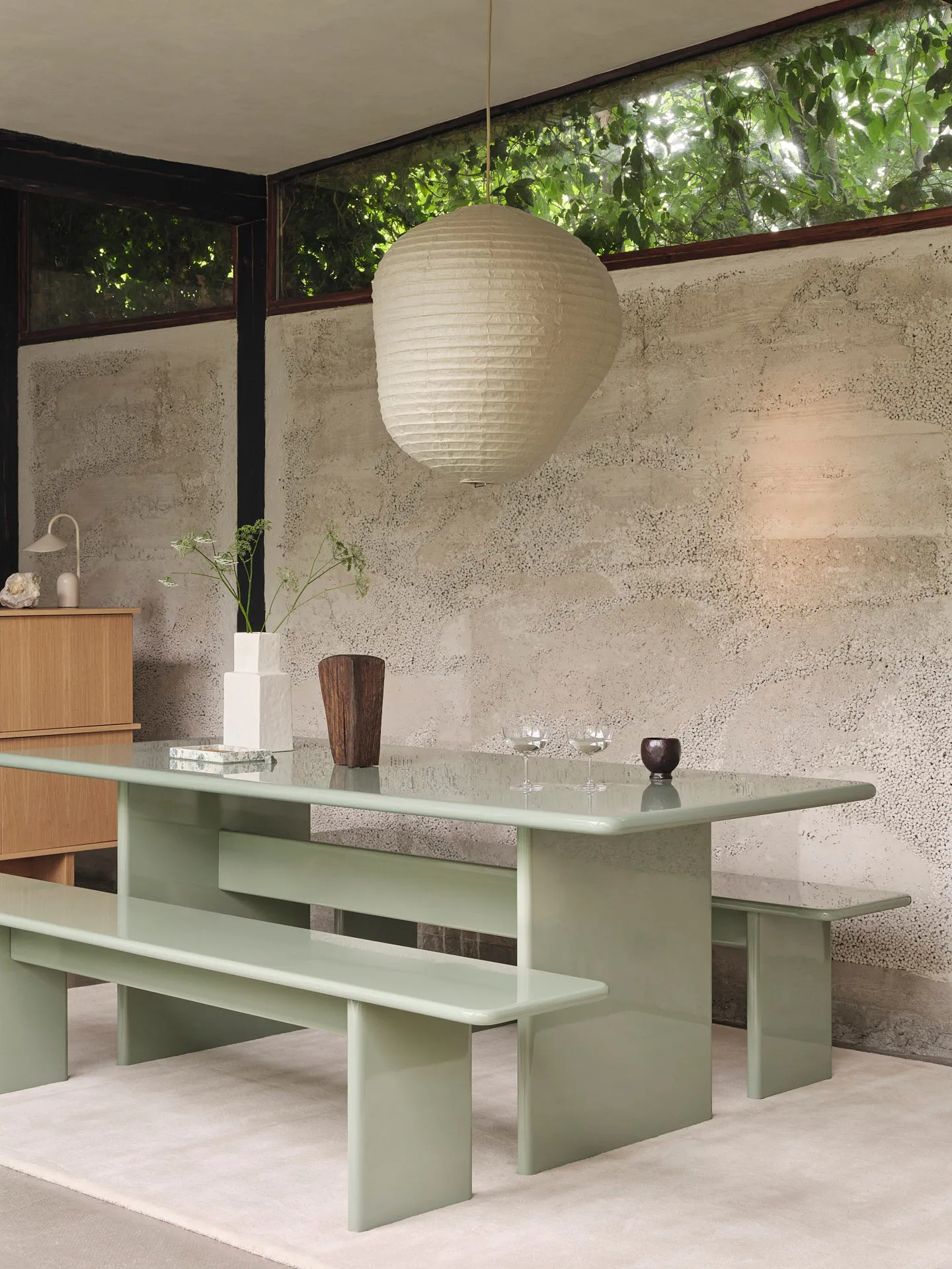 Rink eettafel small 200x90x74 cm, Tea green Ferm Living