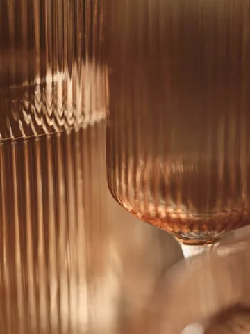 Ripple Champagne flutes champagneglazen 15 cl 2-pack - Blush - Ferm Living