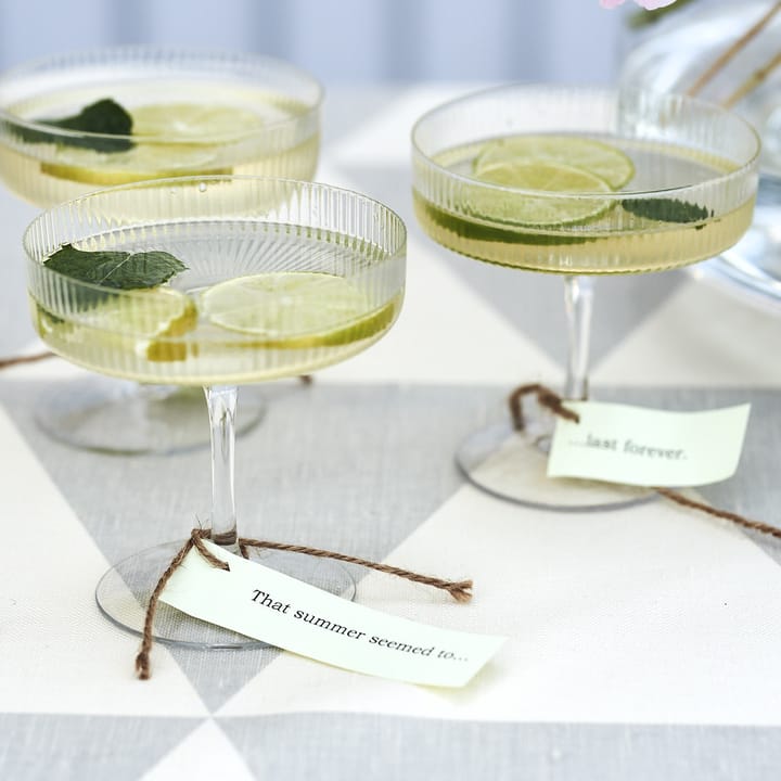 Ripple champagneglas 2-pack, helder Ferm Living