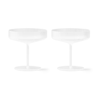 Ripple champagneglazen 2-pack - Frosted - Ferm Living