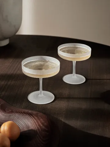 Ripple champagneglazen 2-pack - Frosted - Ferm Living