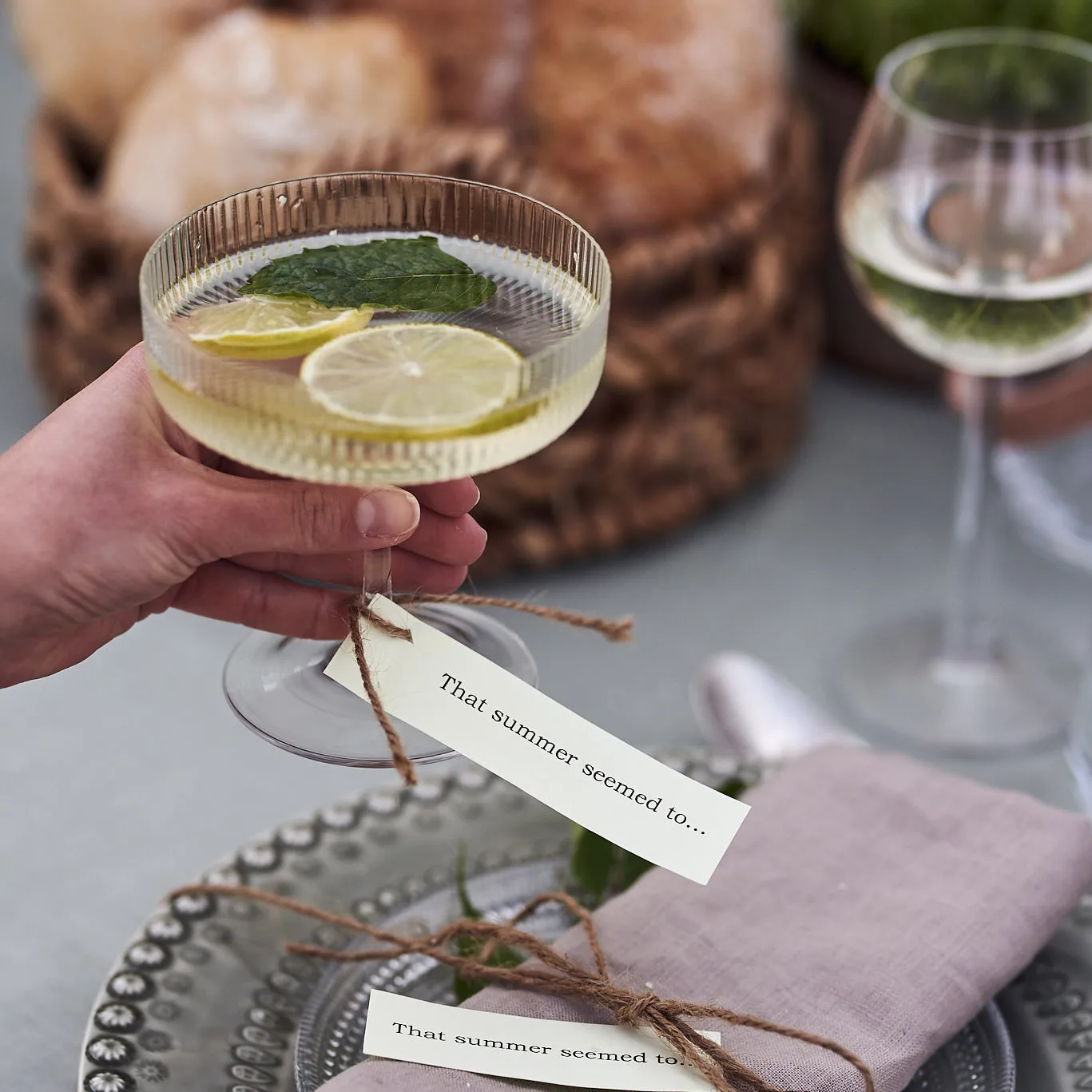 Ripple champagneglazen 2-pack, helder Ferm Living