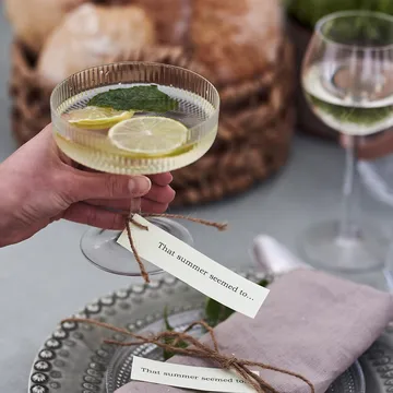 Ripple champagneglazen 2-pack - helder - Ferm Living