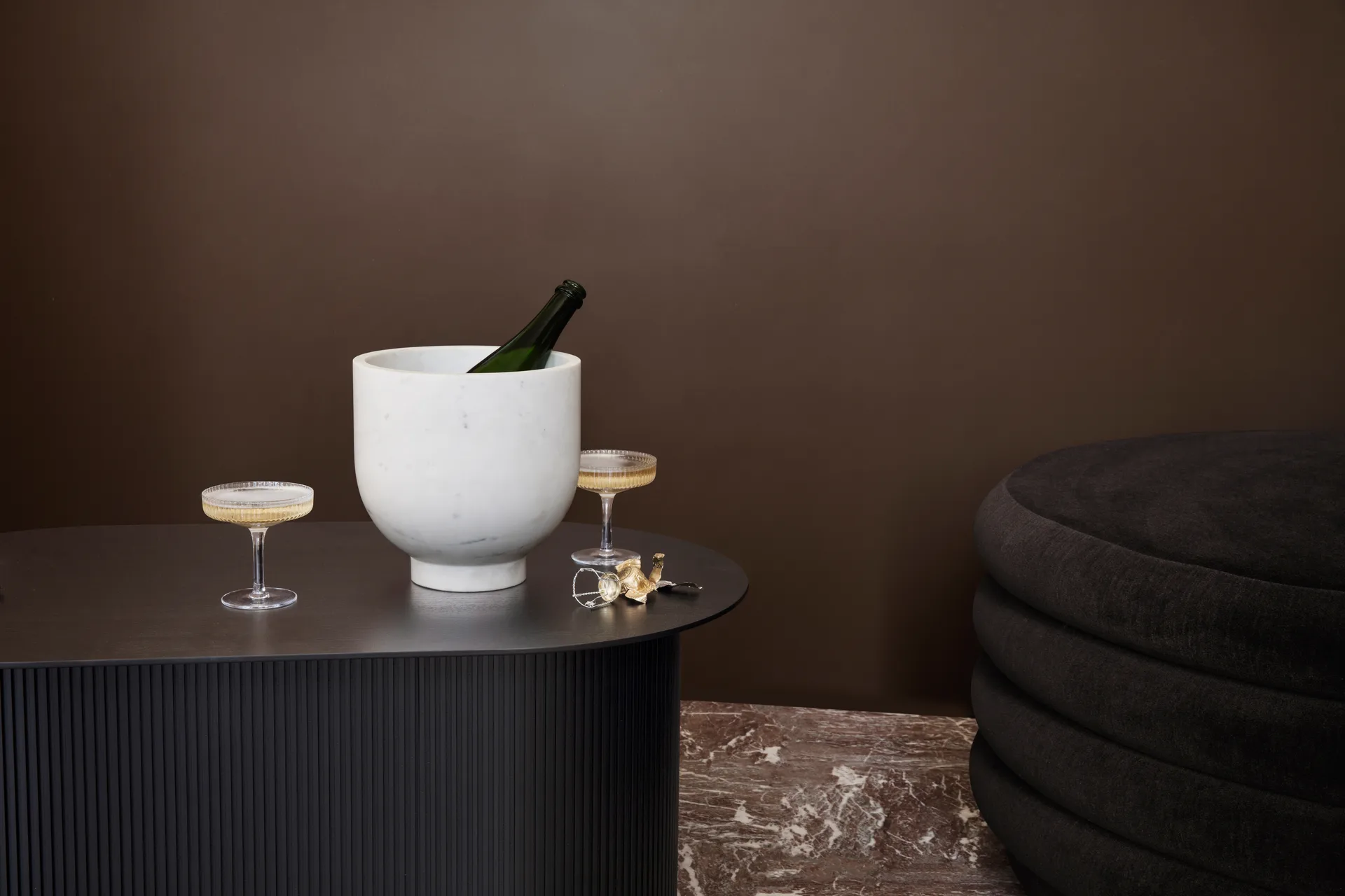 Ripple champagneglazen 2-pack, helder Ferm Living