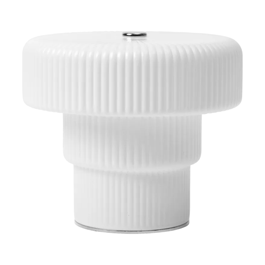 Ripple draagbare tafellamp, White, 10 cm Ferm Living