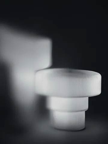 Ripple draagbare tafellamp - White, 16,5 cm - Ferm Living