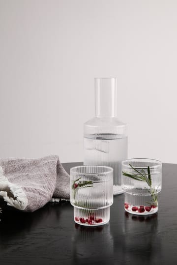 Ripple glas 4-pack - helder - Ferm Living