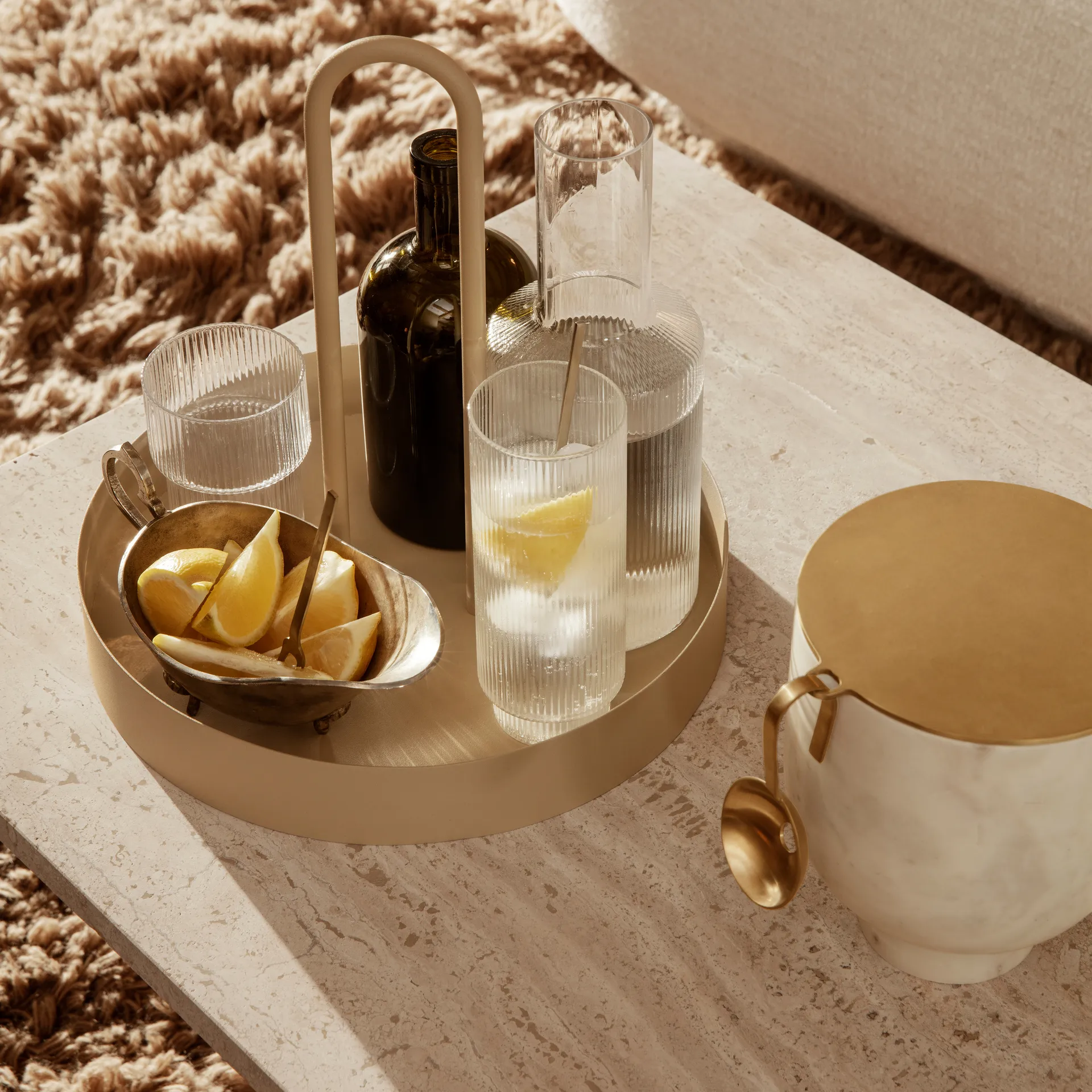 Ripple glazen 4-pack, helder Ferm Living
