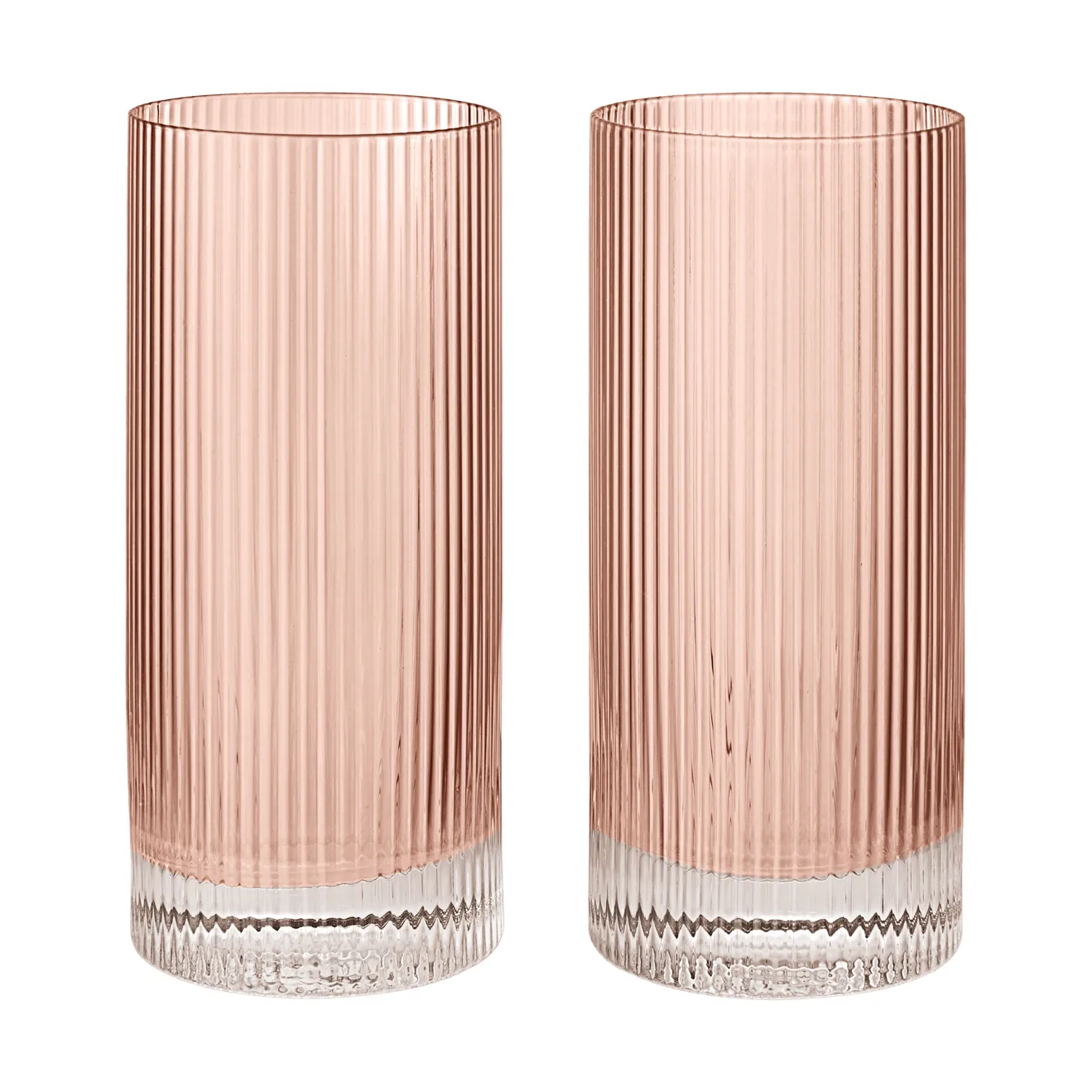 Ripple Highball glazen 48 cl 2-pack, Blush Ferm Living