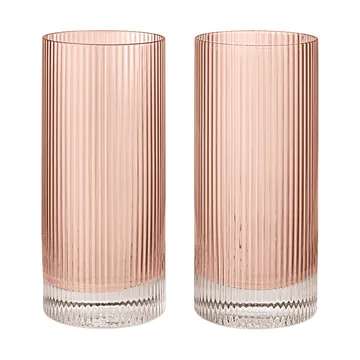 Ripple Highball glazen 48 cl 2-pack - Blush - Ferm Living