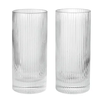 Ripple Highball glazen 48 cl 2-pack - Helder - Ferm Living