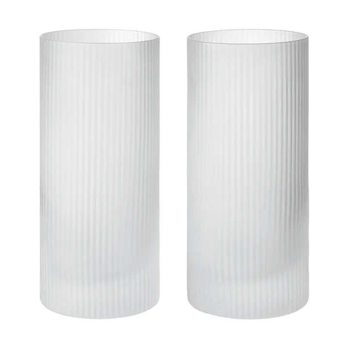 Ripple Highball glazen 48 cl 2-pack - Helder - Ferm Living