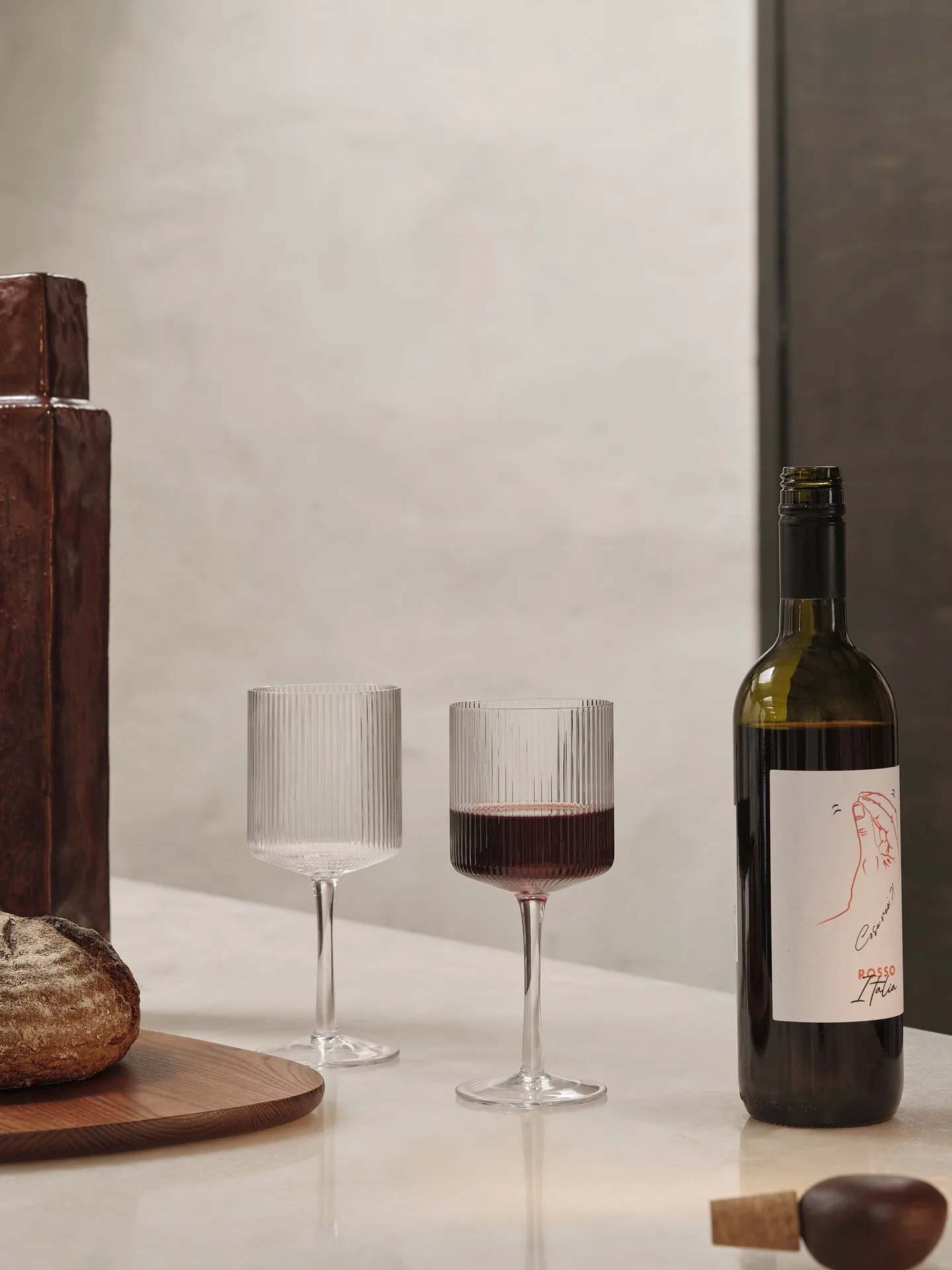 Ripple karaf en glas 17-delig - Helder Ferm Living