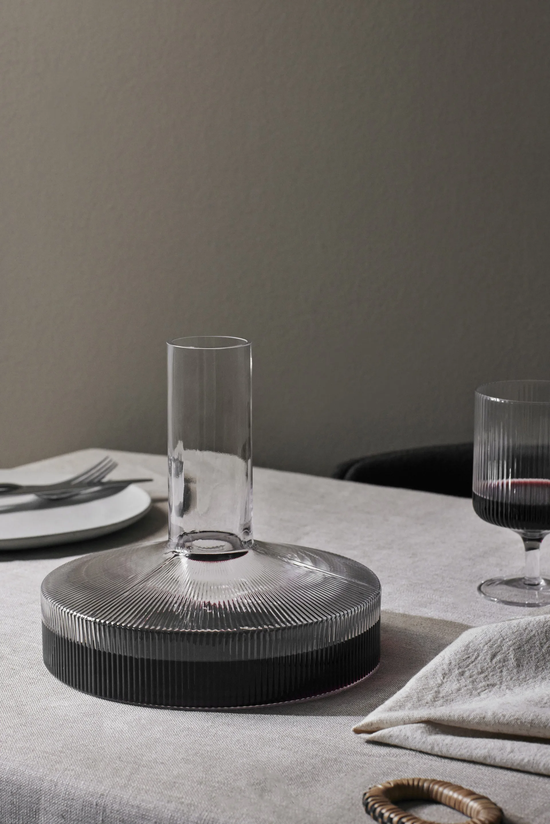 Ripple karaf en glas 17-delig - Helder,  Ferm Living