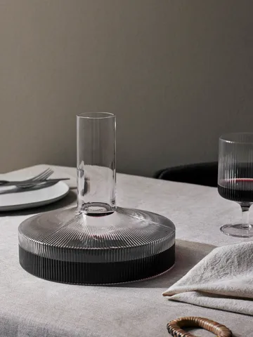 Ripple karaf en glas 17-delig - Helder - Ferm Living
