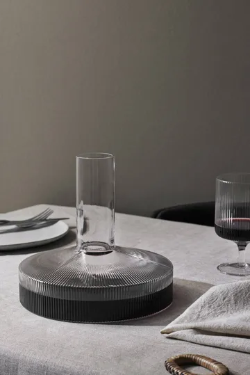Ripple karaf en glas 17-delig - Helder - Ferm Living