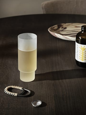 Ripple long drink glas 4-pack - Frosted - Ferm Living