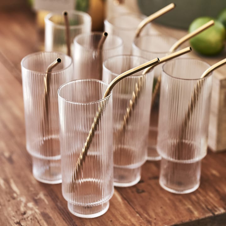 Ripple long drink glas 4-pack - helder - ferm LIVING