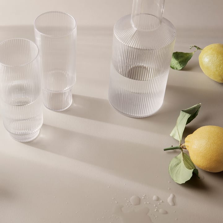Ripple long drink glas 4-pack, helder Ferm Living