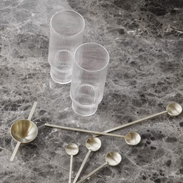 Ripple long drink glas 4-pack - helder - Ferm Living
