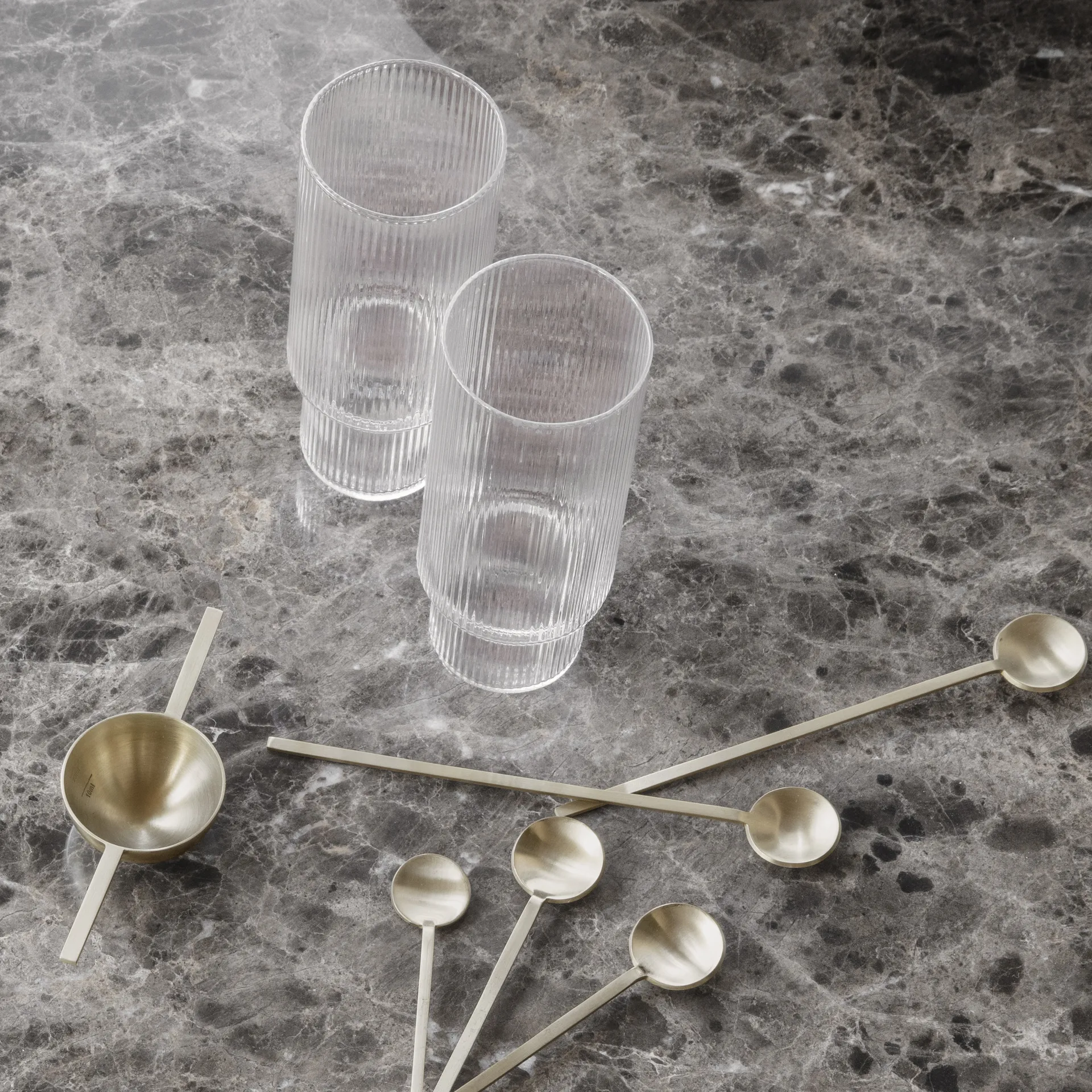 Ripple longdrinkglazen 4-pack, helder Ferm Living