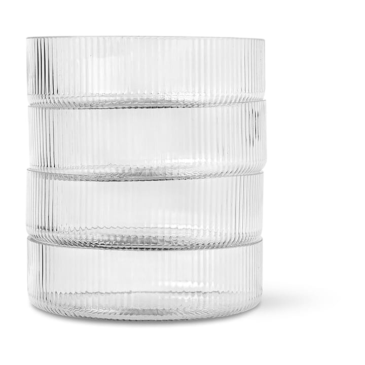 Ripple ontbijtkom 4-pack - clear - ferm LIVING