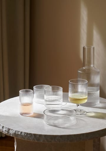 Ripple ontbijtkom 4-pack - clear - Ferm Living