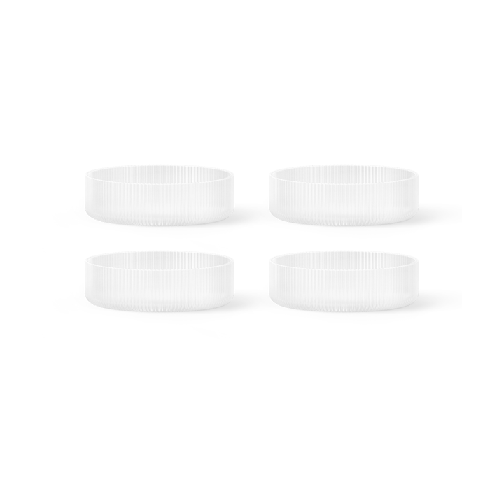 Ripple ontbijtkom 4-pack - Frosted - Ferm Living