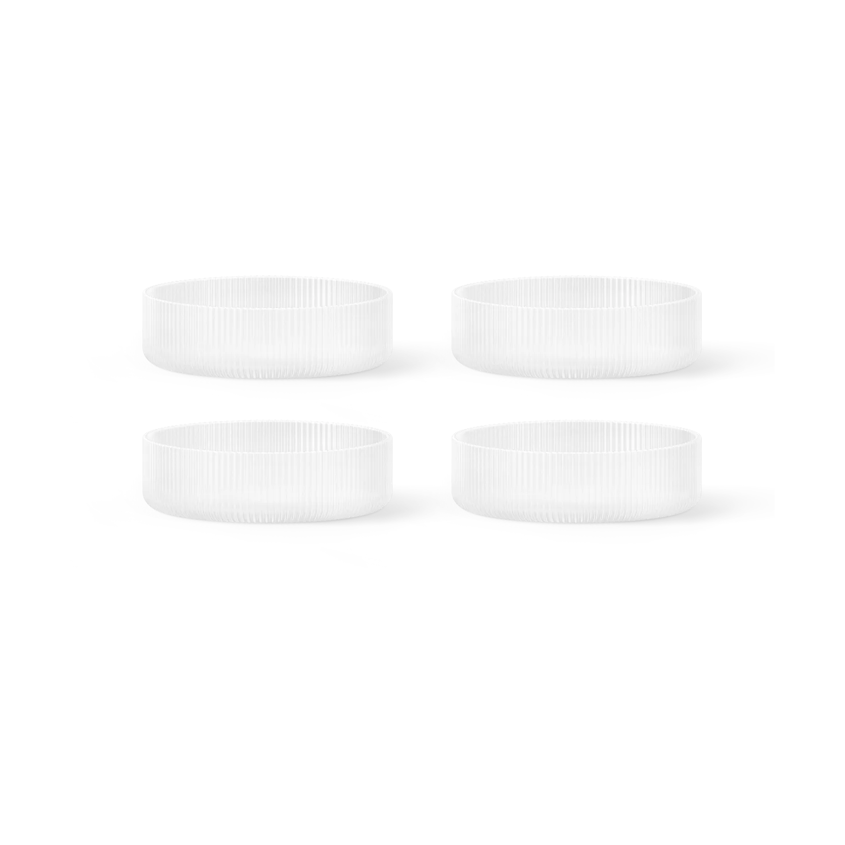 Ripple ontbijtschalen 4-pack, Frosted Ferm Living