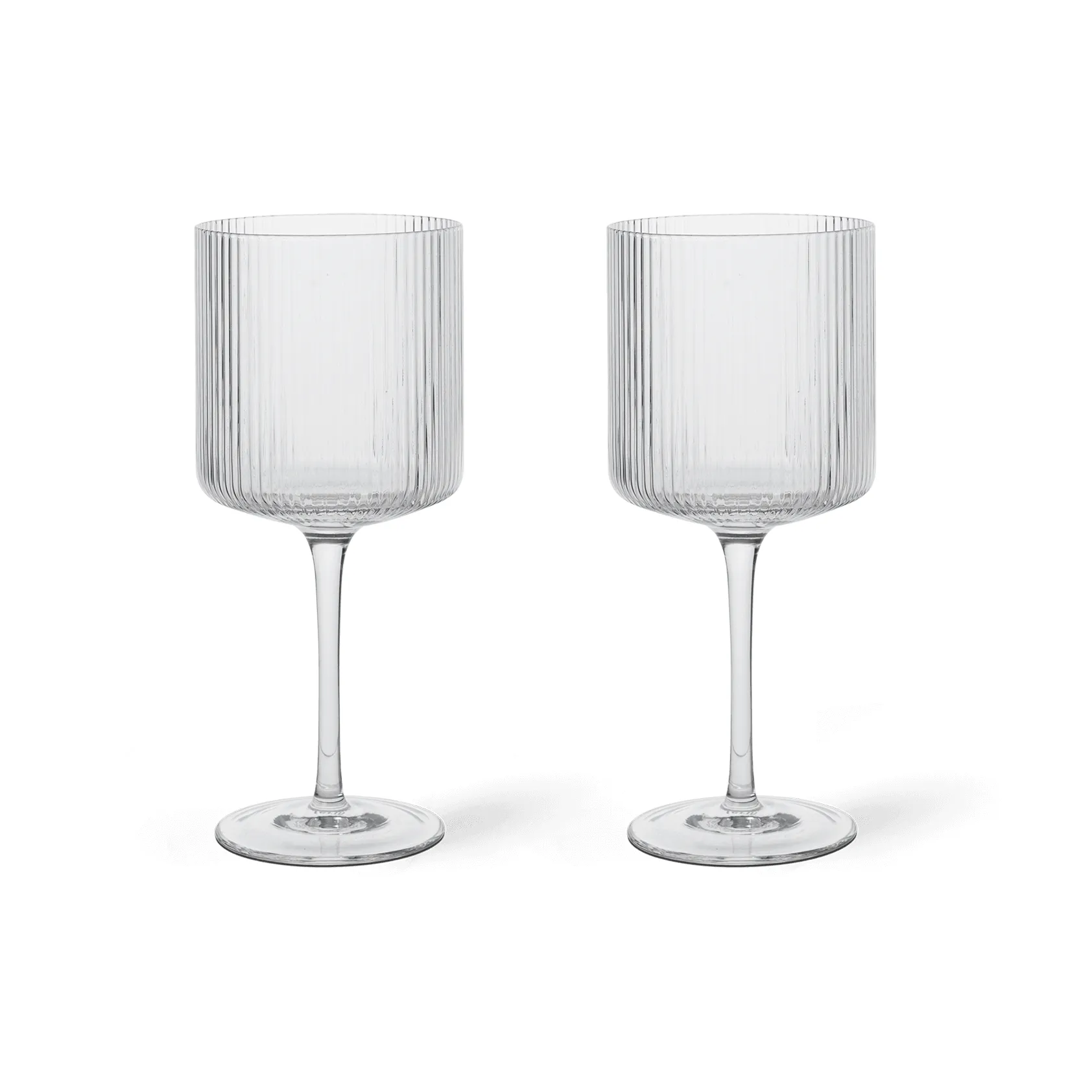Ripple rodewijnglas 32,5 cl 2-pack, Clear Ferm Living