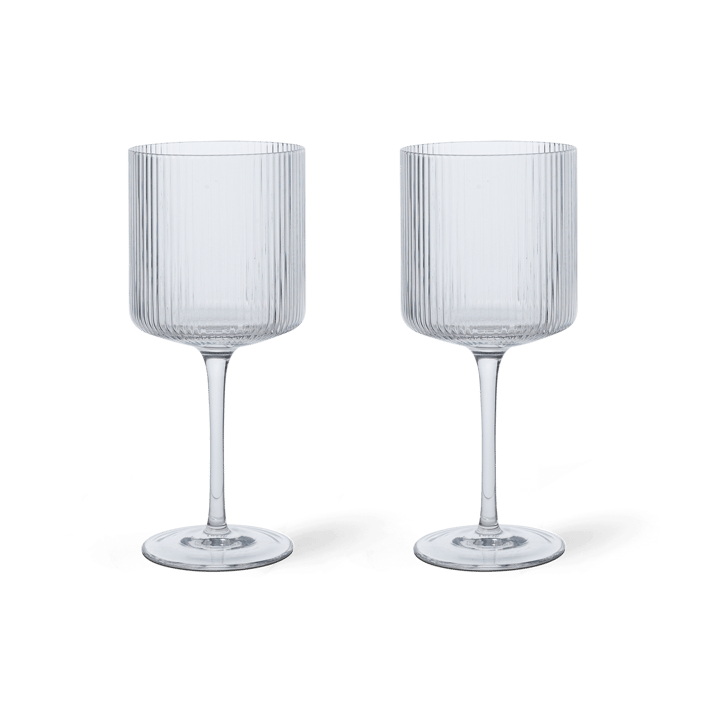 Ripple rodewijnglas 32,5 cl 2-pack - Clear - Ferm Living