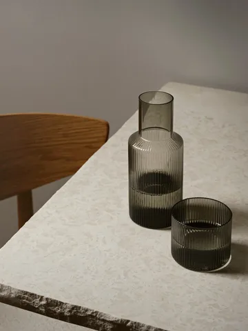Ripple small karafset - smoked grey - Ferm Living
