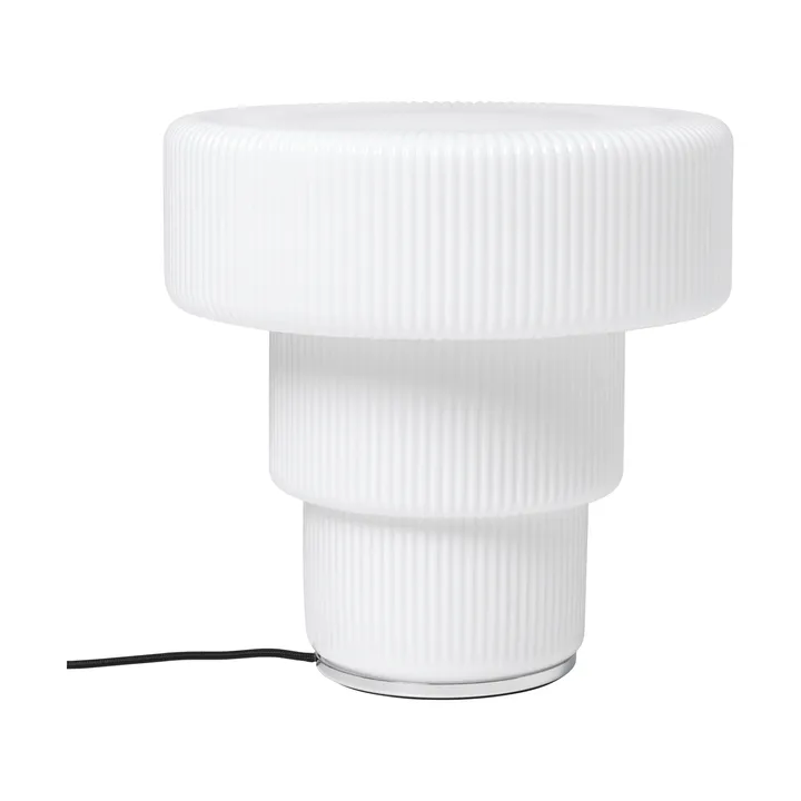 Ripple tafellamp - White, Ø28x28 cm - Ferm Living