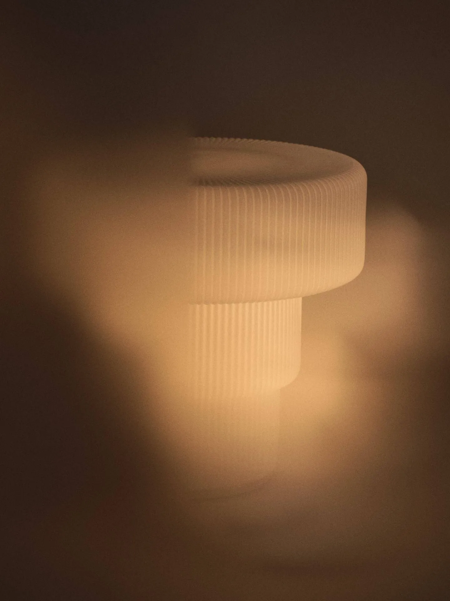 Ripple tafellamp, White, Ø28x28 cm Ferm Living