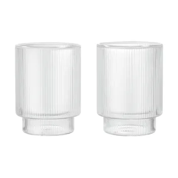 Ripple Thermal glas 22 cl, 2-pack - Helder - Ferm Living
